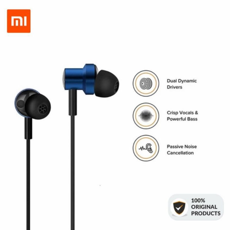 Headset Xiaomi Original Mi Dual Driver Earphones