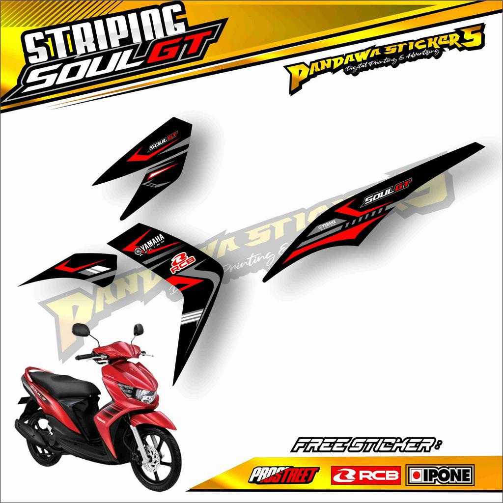 STRIPING VARIASI MOTOR YAMAHA MIO SOUL GT / STICKER LIST VARIASI MIO SOUL GT