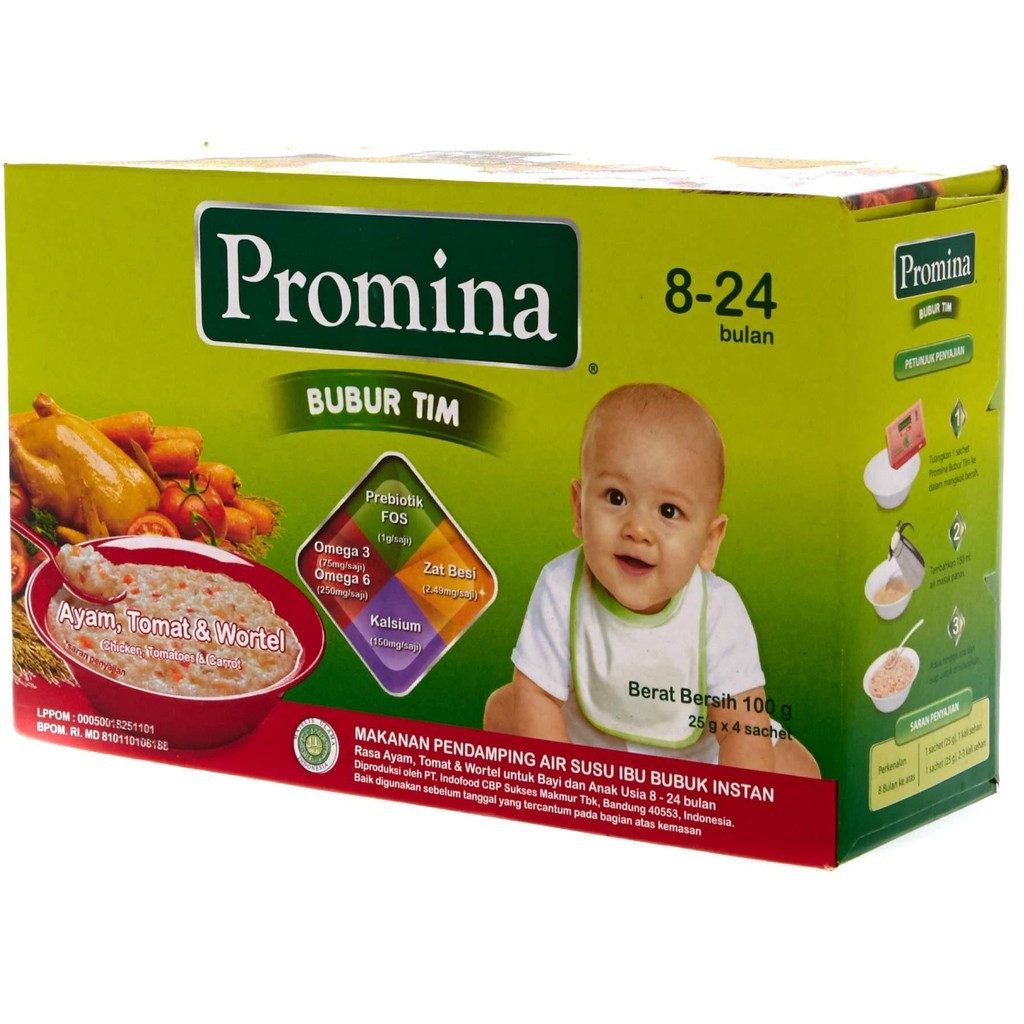 

Promina Tim Instan Ayam Tomat & Wortel 100Gr