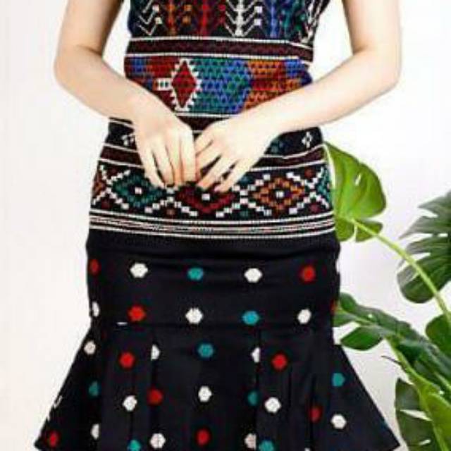 Dress etnik ulos katun streets