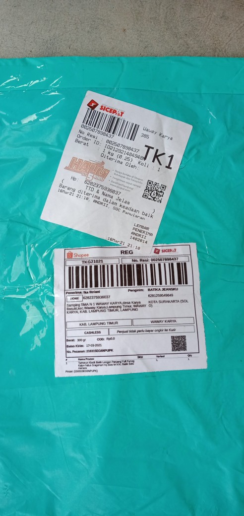 Tumurun Klasik Batik Lengan Panjang Full Furing Katun Halus Sragenan Hq Size M-xxl Batik Solo Asmara