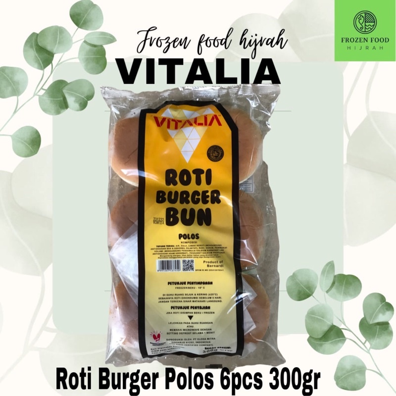 

VITALIA Roti Burger Polos 6pcs 300gr