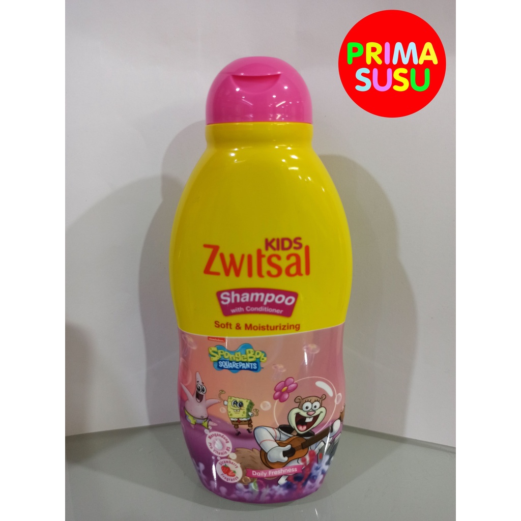 Zwitsal Kids Shampoo  With Conditioner Soft &amp; Moisturizing Strawberry Fragrance 180 ML