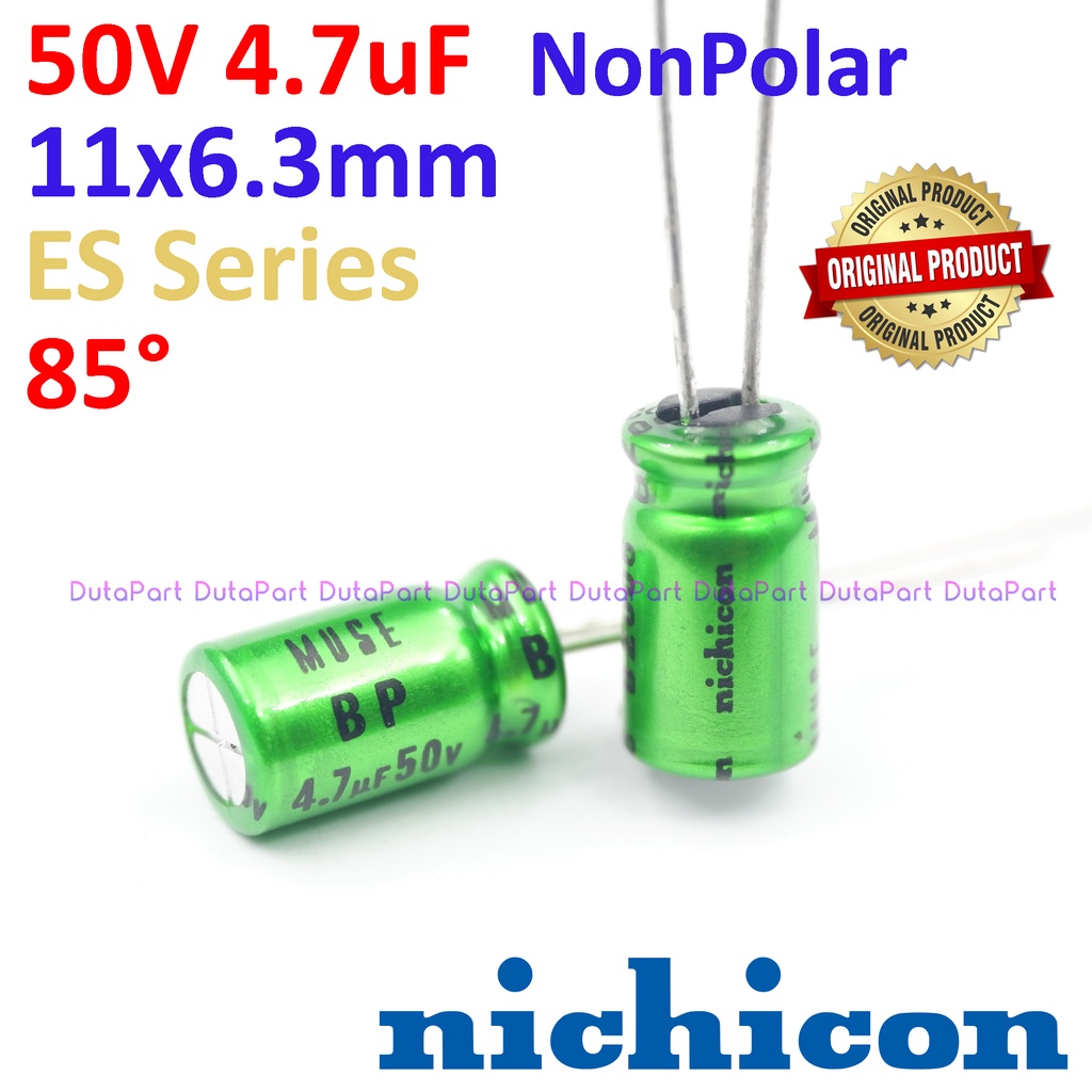 50V 4.7uF BP NonPolar ORIGINAL NICHICON MUSE Kapasitor Capasitor Elko