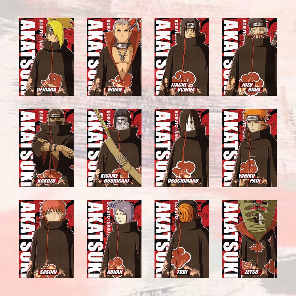 [MINIMAL BELI 12] POSTER NARUTO AKATSUKI