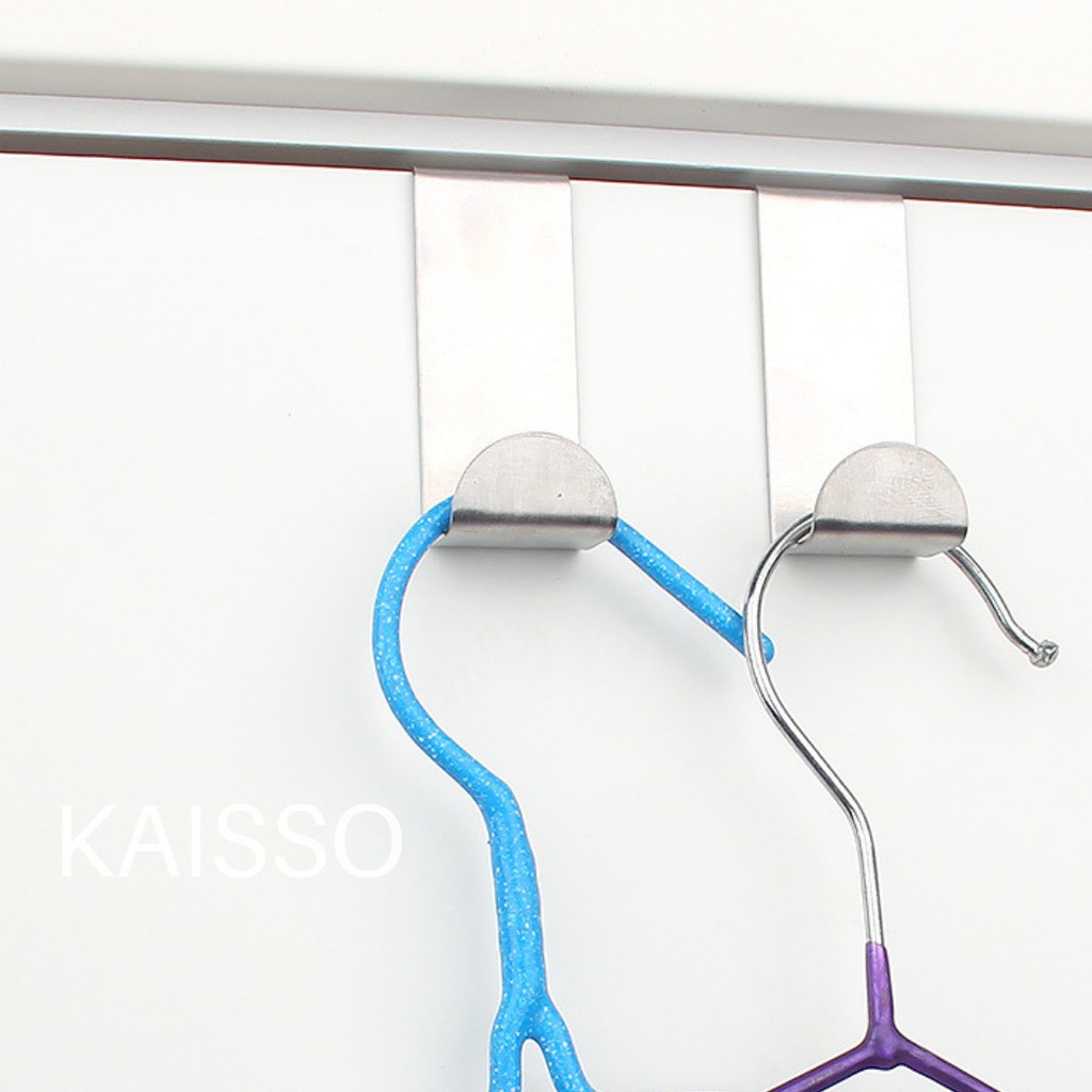 KAISSO - [1 PCS] GANTUNGAN PINTU STAINLESS STEEL / HOOK PINTU SERBAGUNA TANPA PAKU