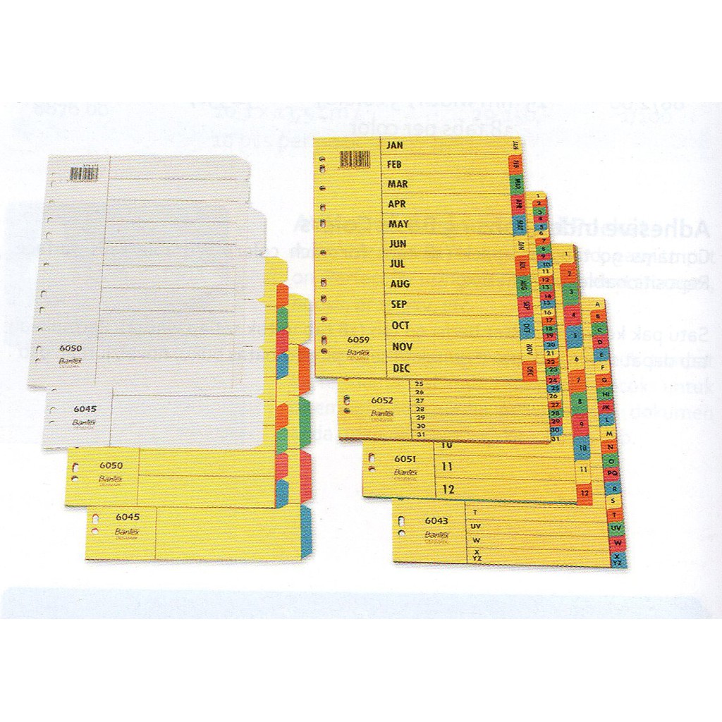 

Bantex Divider A4 10 tab