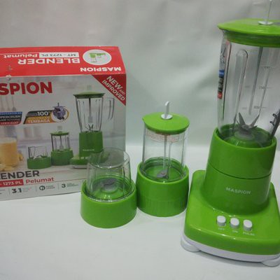 Blender Plastik Maspion MT 1273PL Kapasitas 1 Liter 3 Fungsi