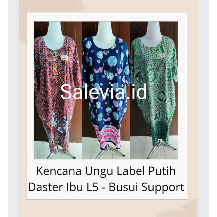 salevia.id-Daster Ibu Jumbo L5 Kencana Ungu Label Putih/Busui Support