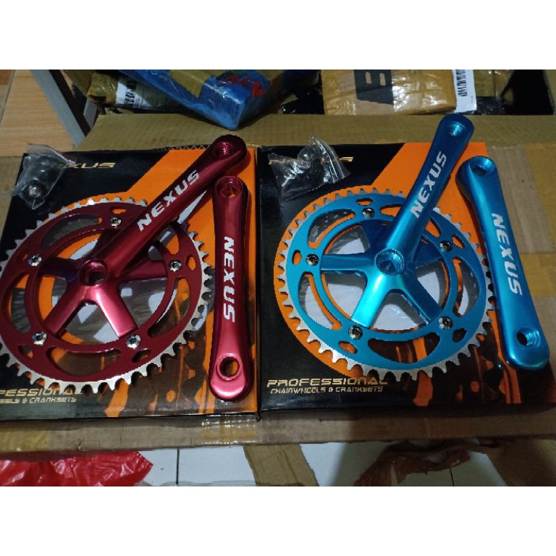 crank fixie merk Nexus 46t BCD 130 bahan aloy
