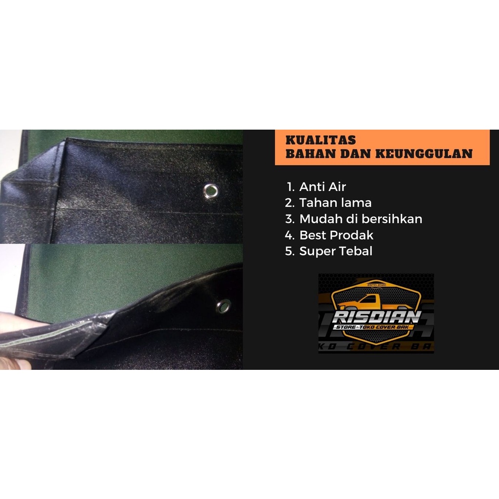 Cover Bak Mobil pick up Hilux Single Cabin Terpal Tutup Bak Hilux Pick Up 2009-2026