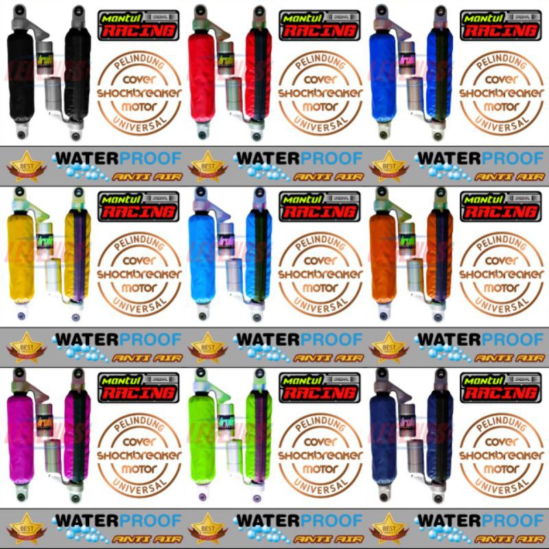 Sarung shockbreaker belakang motor matic/sport matic/bebek sarung chock belakang universal shok sok / New