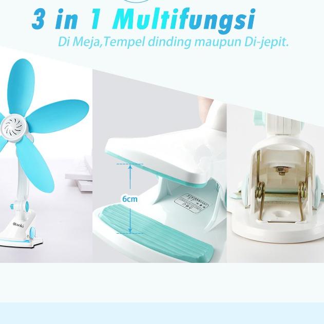✬ AOKI Kipas angin jepit eva lentur adem tempel dinding 330mm af 3301 ♩