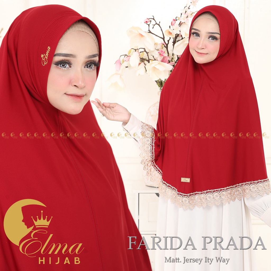 Jilbab Jumbo Farida Renda Prada By Elma Hijab