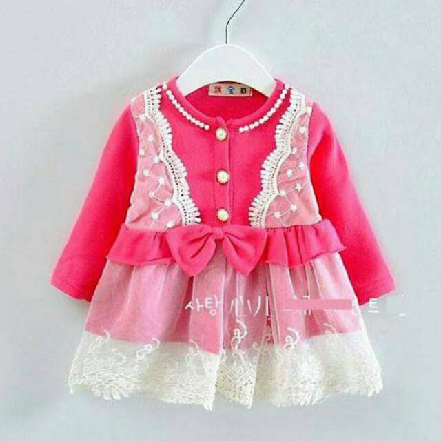 Dress Anak Cewek Pinky Lucy Baby