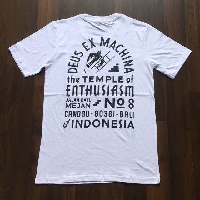  KAOS  DEUS  EX MACHINA TEMPLE BIRD WHITE PREMIUM Shopee 