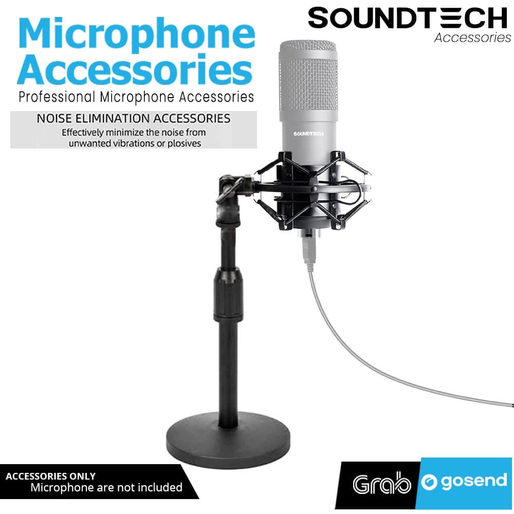 Soundtech Table Stand For Condenser Microphone Soundtech Mic Bm 800 Fifine Bm 8000 Shopee Indonesia