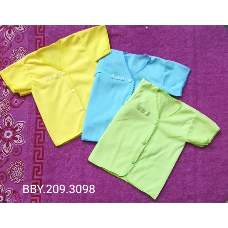 6 Pcs Atasan Baju Bayi Tangan Kutung Pendek Panjang | Baju Bayi