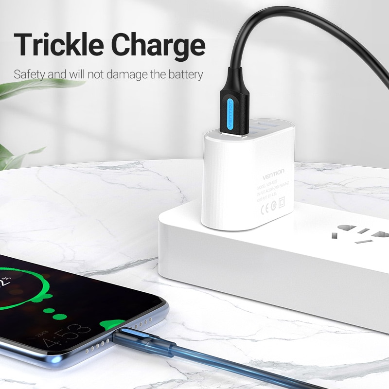 Vention Kabel Data / Charger Micro Usb 2.0 3a Fast Charging Untuk Smartphone / Tablet Android