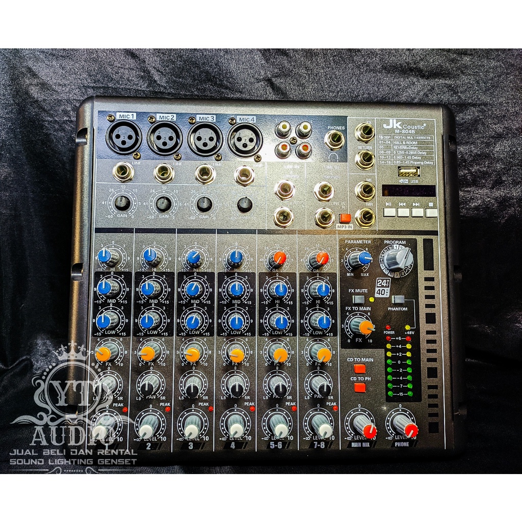 MIXER JK COUSTIC M 802 B MIXER 8 CHANEL ORIGINAL