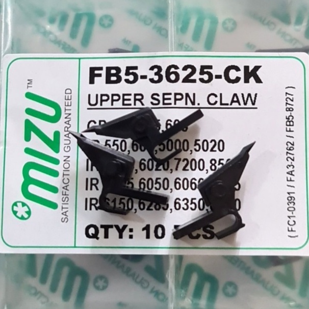 

Claw/Kuku Upper Mesin Fotokopi Canon IR5000 IRA 6075 FB5-3625-CK MIZU