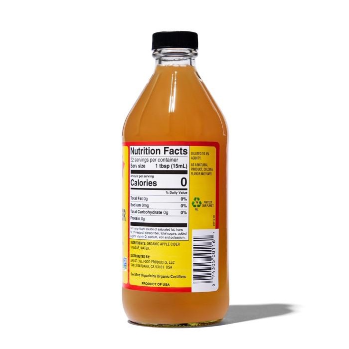 

Nay / Bragg Apple Cider Vinegar / Cuka Apel 946 Ml / 32 Oz