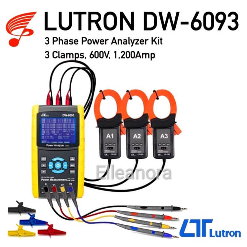 3 Phase Power Analyzer Lutron DM-6093 Original