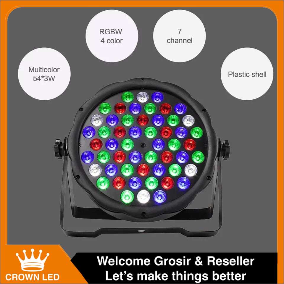 Lampu Sorot Panggung Disco Spotlight Hias 54 mata led super terang