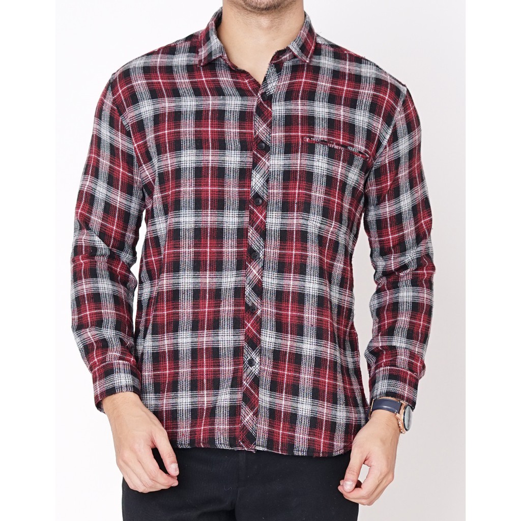 

Dancus - Kemeja Premium Flanel Pria Tangan Panjang Semi Formal M-XXL Kualitas Import