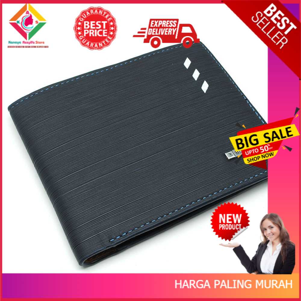 Asli Murah Dompet Kulit Pria Dompet Kulit Sintetis Bogesi Dompet Kulit Pria Horizontal - BOGESI - B01R724