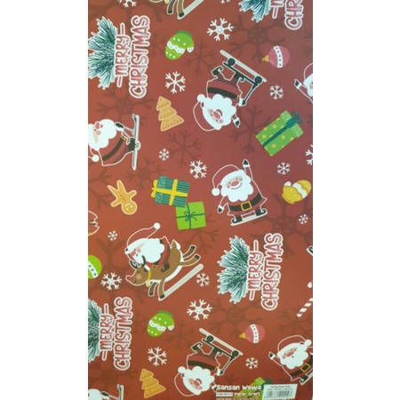 

Kertas Kado Sansan Wawa SW 5723 "Christmas/Natal/Santa Claus