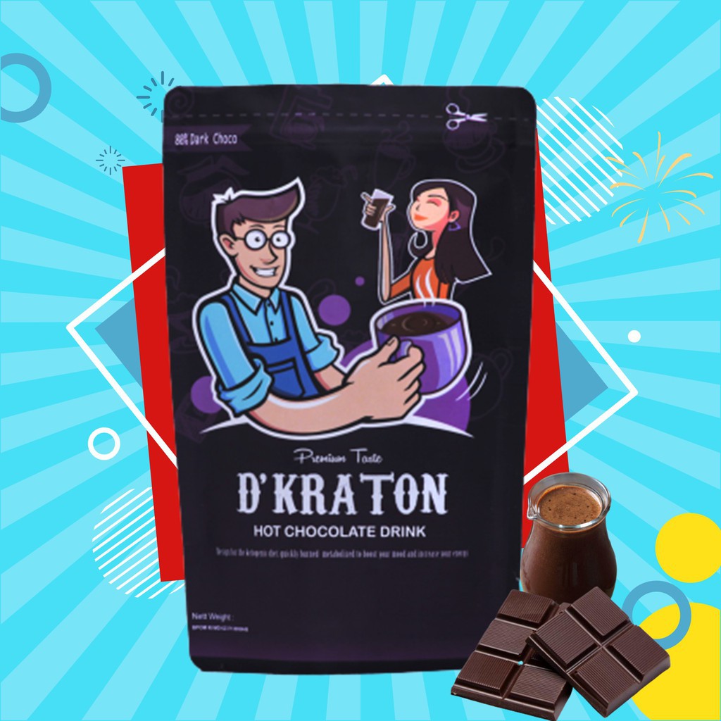 

BEST SELLER! CHOCOLATE POWDER / COCOA POWDER DE KRATON DARK CHOCOLATE PREMIUM TASTE TANPA SUSU