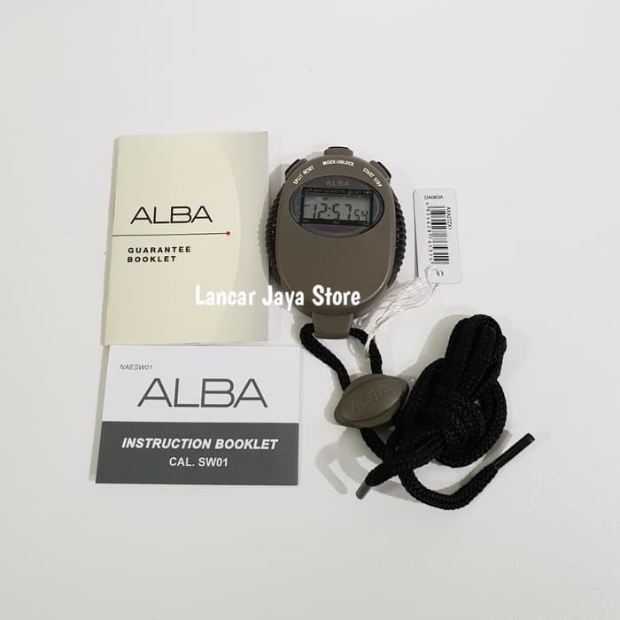 Stopwatch Alba / Pengukur Waktu ALBA SW01 Original