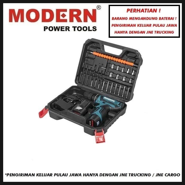 MODERN M 15 Bor Obeng Baterai Bor Kayu Besi Charger Cas 12 V m15 K1