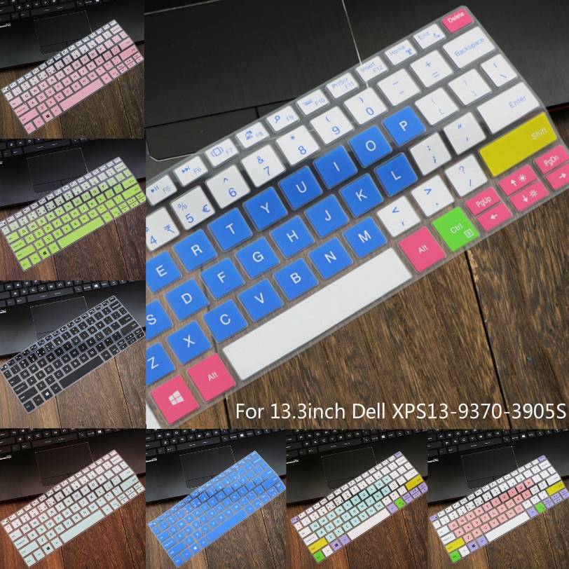 For 13.3inch Dell XPS13-9370-3905S Soft Ultra-thin Silicone Laptop Keyboard Cover Protector