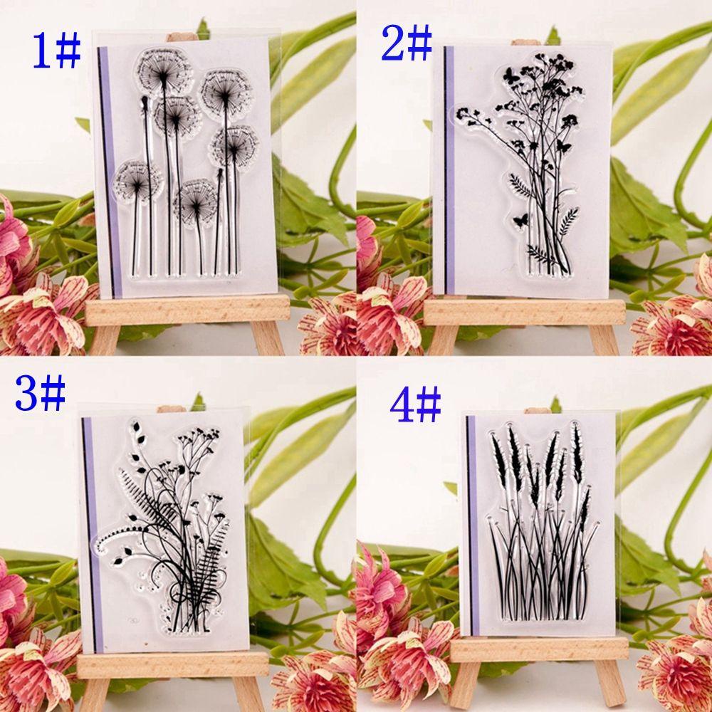 R-flower Scrapbook Fashion Silicone Sheet Bening Bunga &amp; Rumput