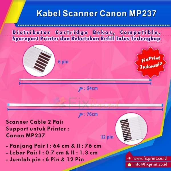 Kabel Scanner Canon Mp237 Mp 237 Mp-237 , Flexible Scanner Sae