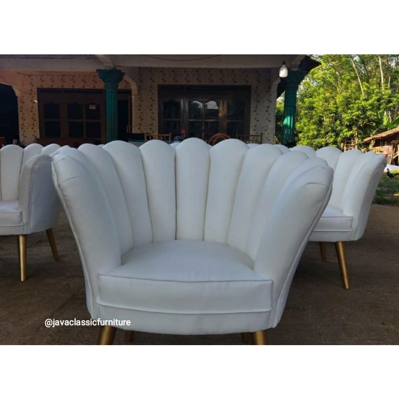1 SET KURSI PELAMINAN KERANG LESTI KIPAS SOFA PENGANTIN TAMU MANTEN MURAH BAHAN RANGKA KAYU JATI KAIN BLUDRU HALUS BUSA JOK EMPUK BERKUALITAS EXPORT JEPARA-5