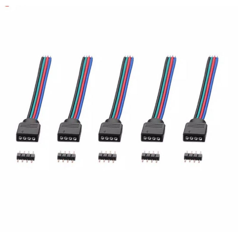 soket rgb 4 pin komplit kabel