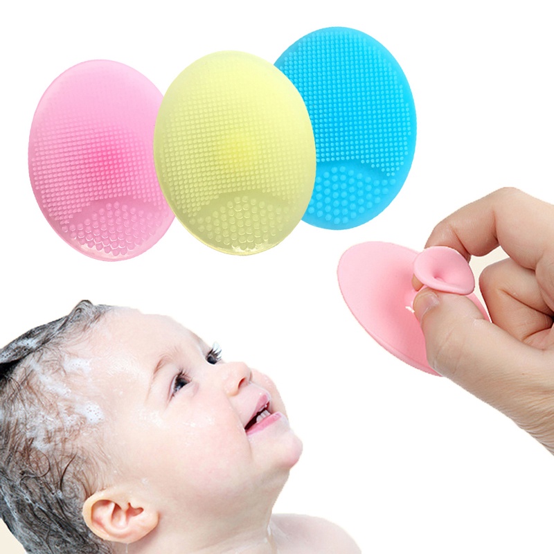 Sikat Pembersih Wajah Silikon Silicone Facial Cleansing Pad Brush Aman untuk Kulit Bayi Face Brush