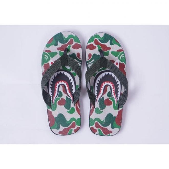 bape flip flops shark