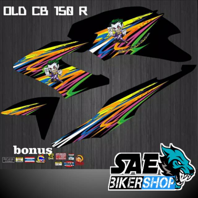 STRIPING STICKER STIKER OLD CB150R LAMA JOCKER GRAFIS