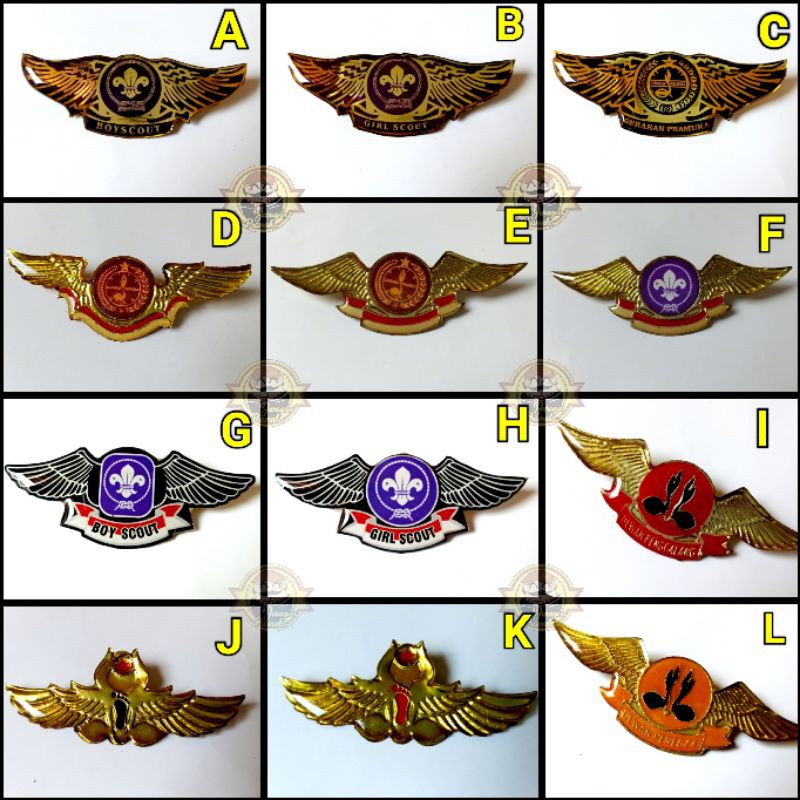 Wing Pramuka / brevet pramuka / semua wing pramuka ( pramuka )