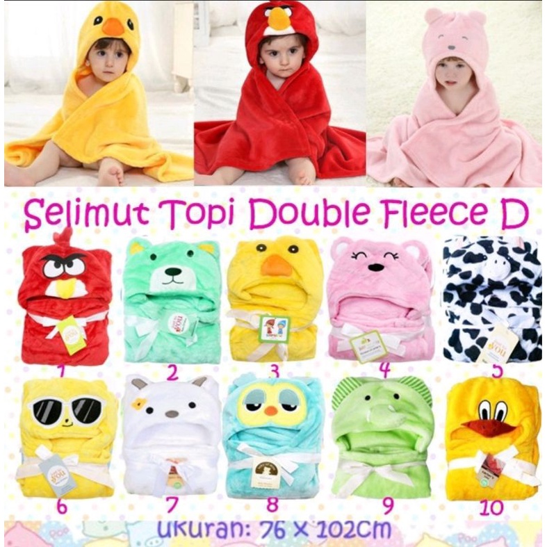 selimut bayi topi casters/selimut bayi murah /selimut bayi lembut
