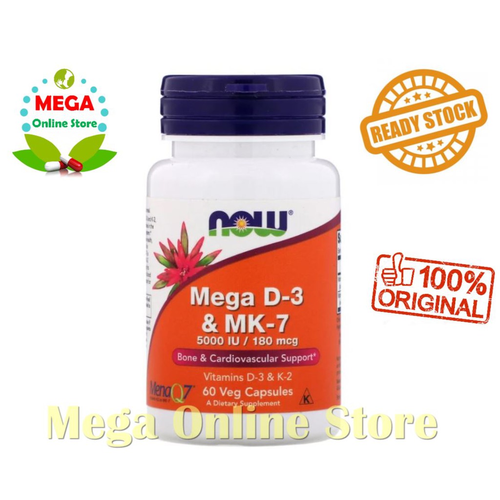 Now Foods Mega D3 &amp; MK7 60 VCaps