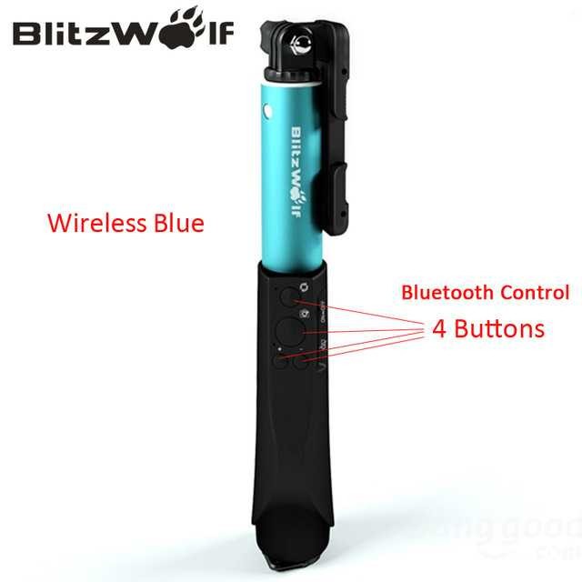 BlitzWolf Tongsis Bluetooth Monopod Shutter Smartphone - BW-BS1