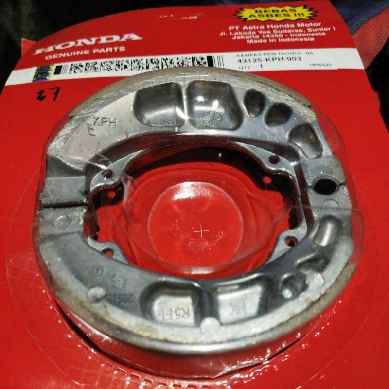 kampas rem belakang supra 125