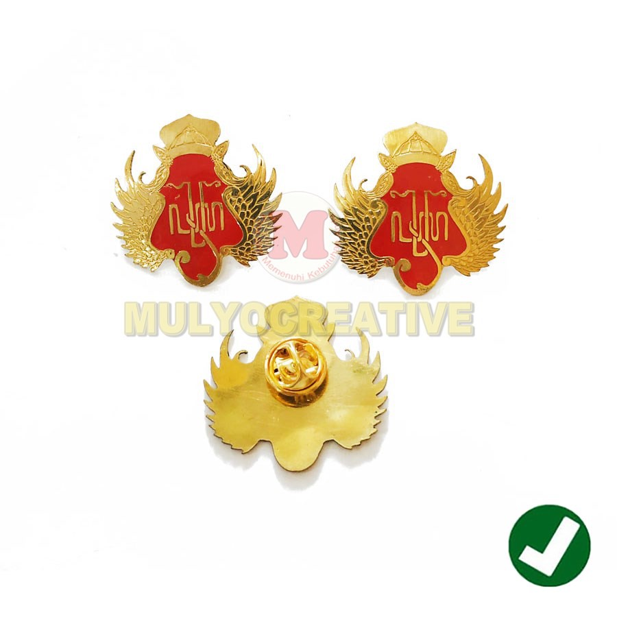 Pin Bros Logo Keraton Yogya 3.5 Cm - Pin Keraton Jogjakarta Murah