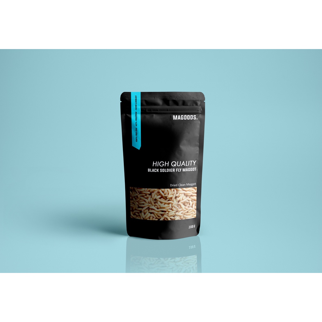 Magoods - Maggot BSF, 120gr, Maggot BSF Kering, Dried BSF Maggot Suplemen Hewan