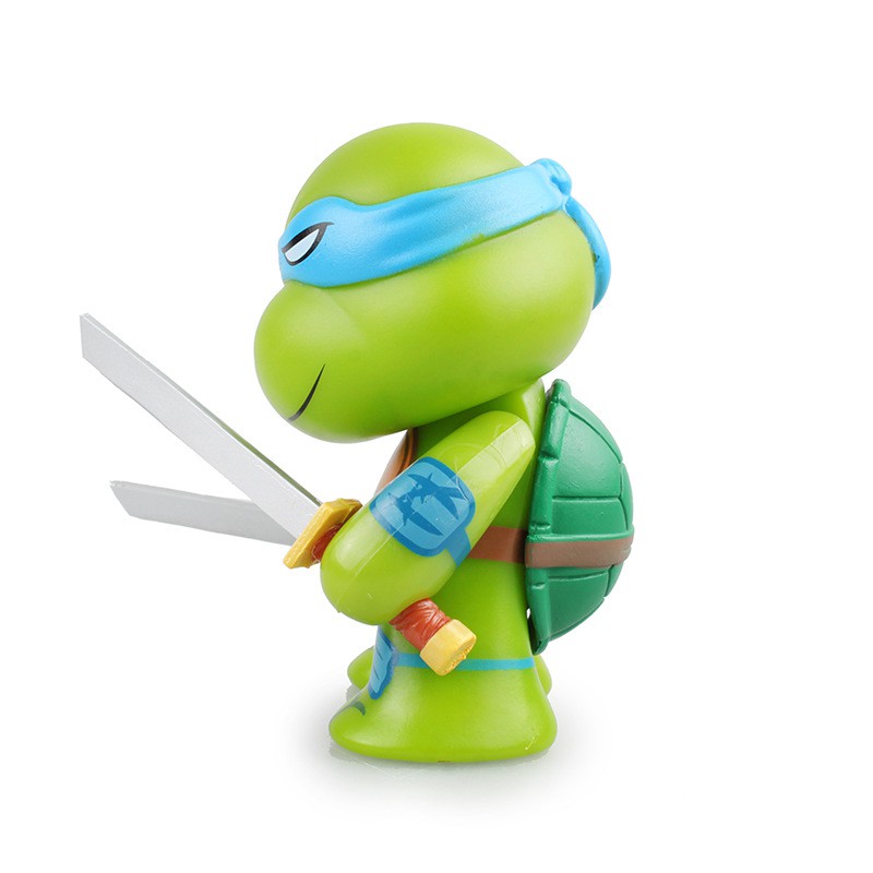 1pcs Ninjaed God Remaja Mutan Ninja Turtles TMNT Action Figure PVC Kartun Ninja Turtles Boneka Dengan Senjata Mainan Anak